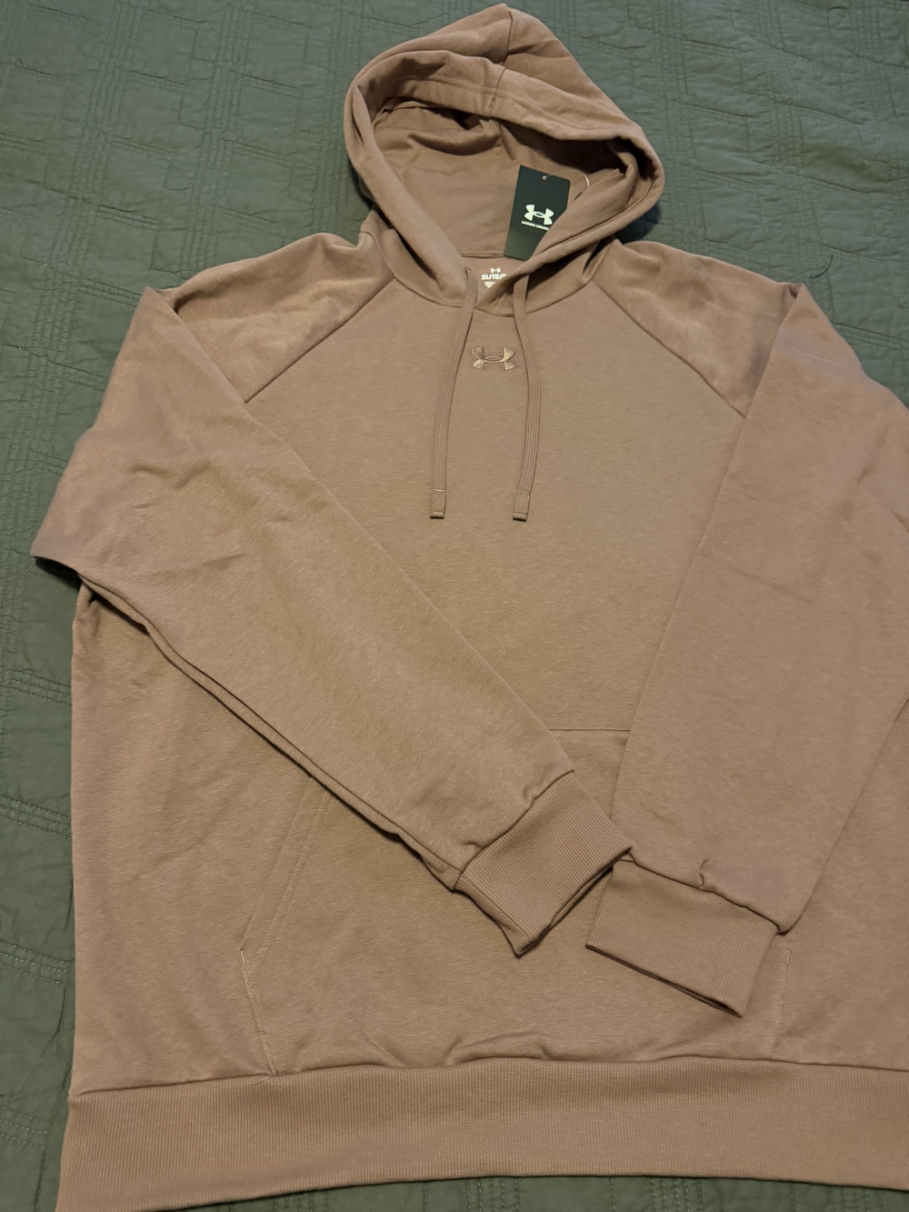 Under Armour Men's Brown Hooded Pullover Sweatshirt